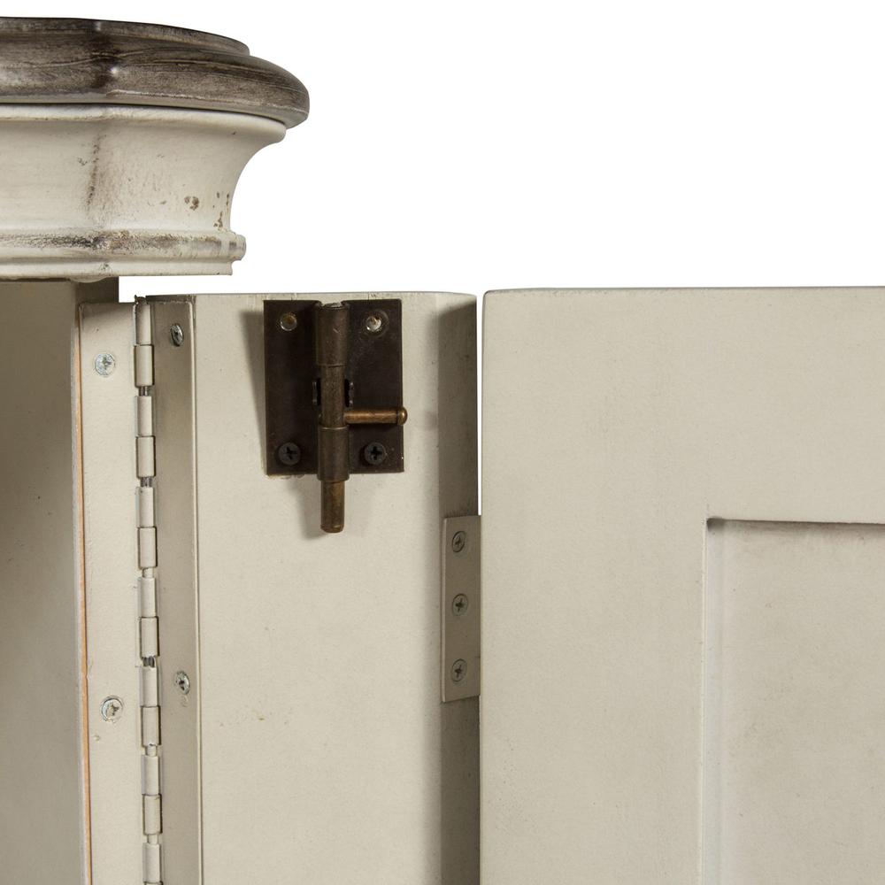 Magnolia Manor Door Chest in Antique White. Picture 3