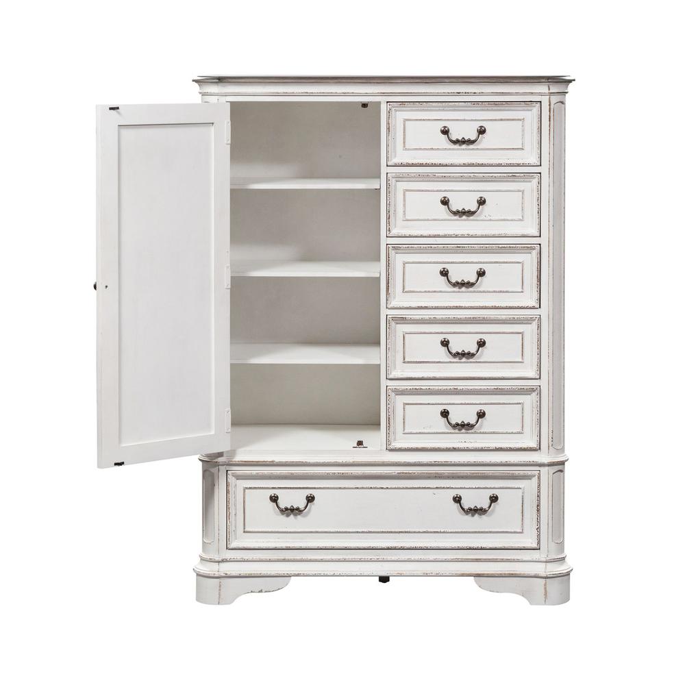 Magnolia Manor Door Chest in Antique White. Picture 9
