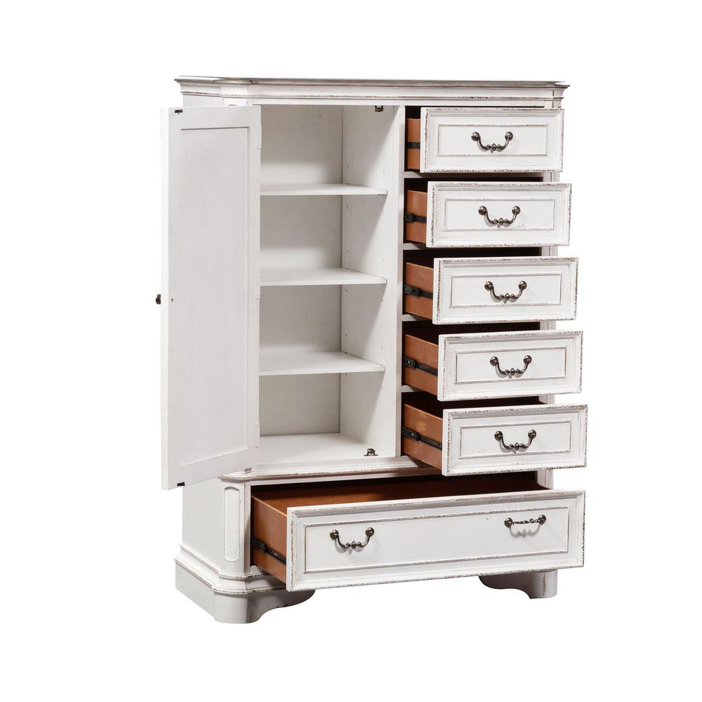 Magnolia Manor Door Chest in Antique White. Picture 11