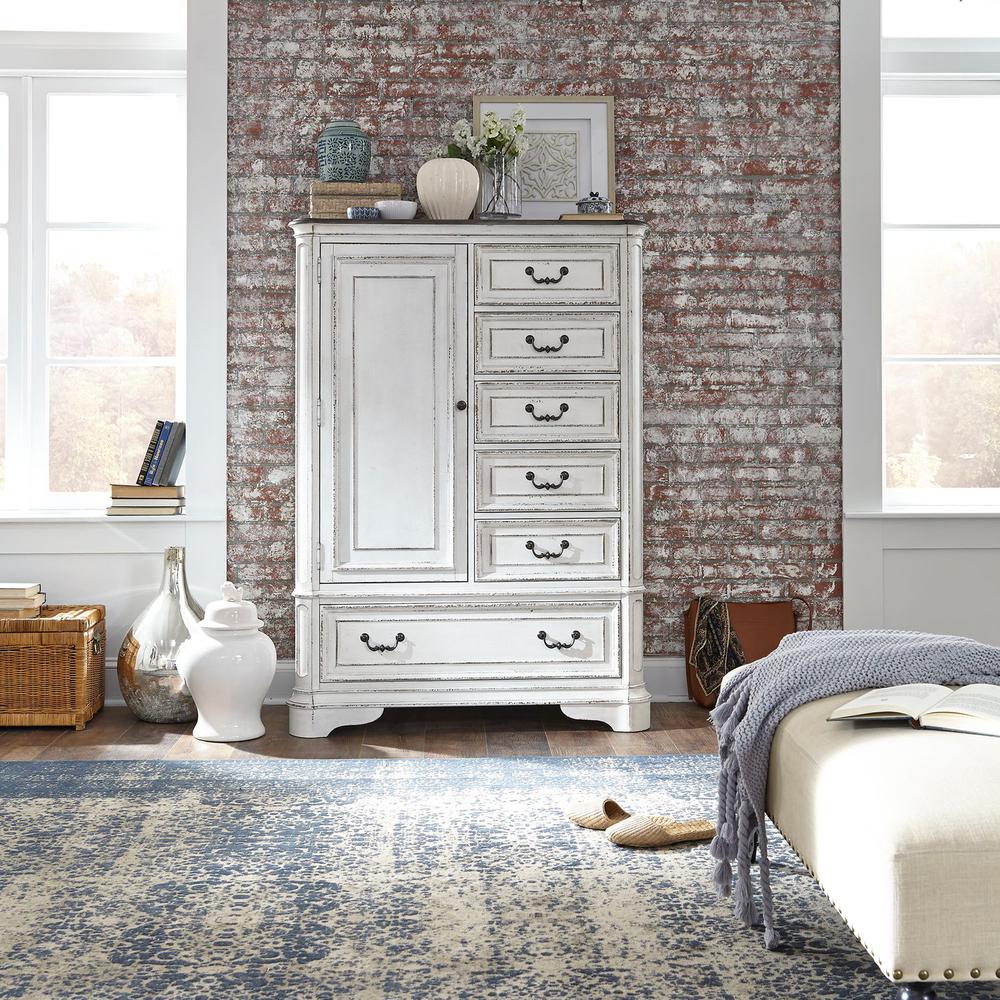 Magnolia Manor Door Chest in Antique White. Picture 15