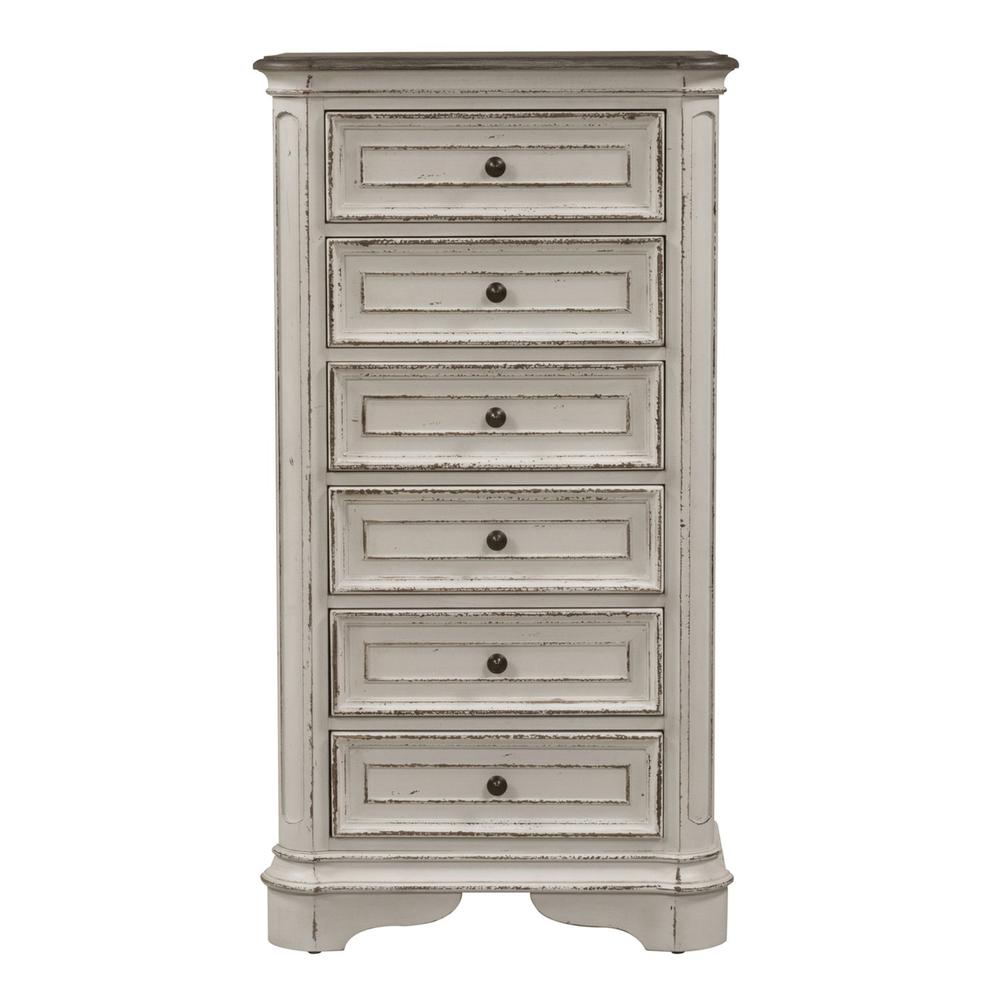 Magnolia Manor Lingerie Chest in Antique White. Picture 1
