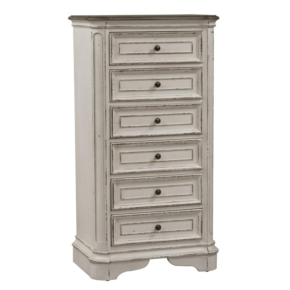 Magnolia Manor Lingerie Chest in Antique White. Picture 3