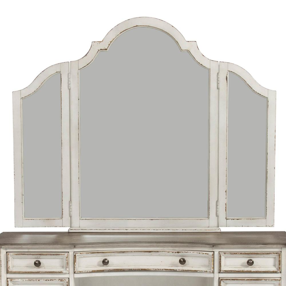 Magnolia Manor Vanity Mirror Only in Antique White. Picture 1