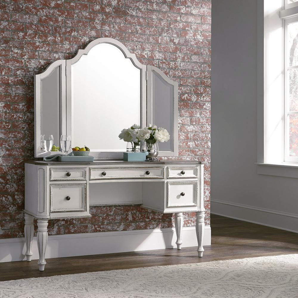 Magnolia Manor Vanity Mirror Only in Antique White. Picture 3