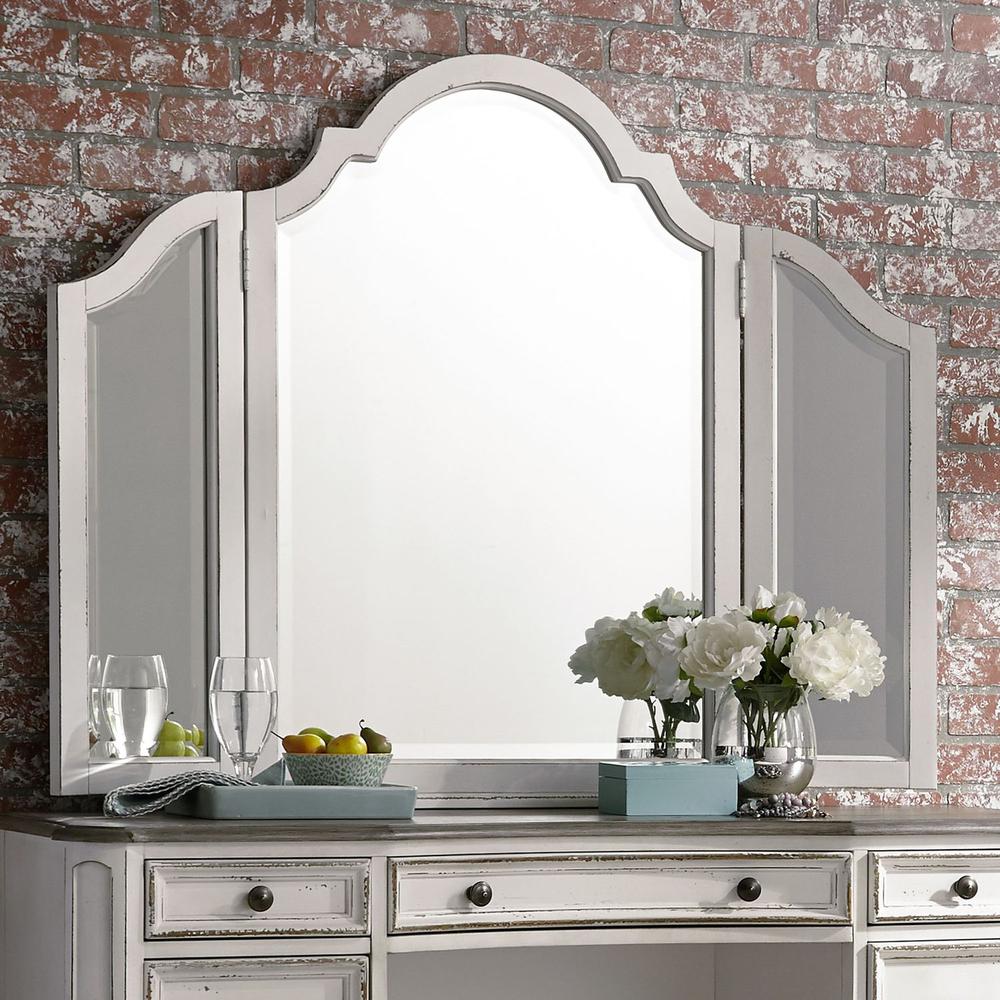 Magnolia Manor Vanity Mirror Only in Antique White. Picture 5