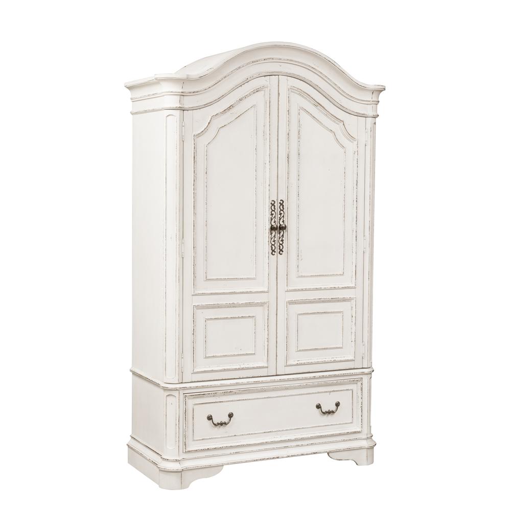 Magnolia Manor Armoire in Antique White. Picture 2