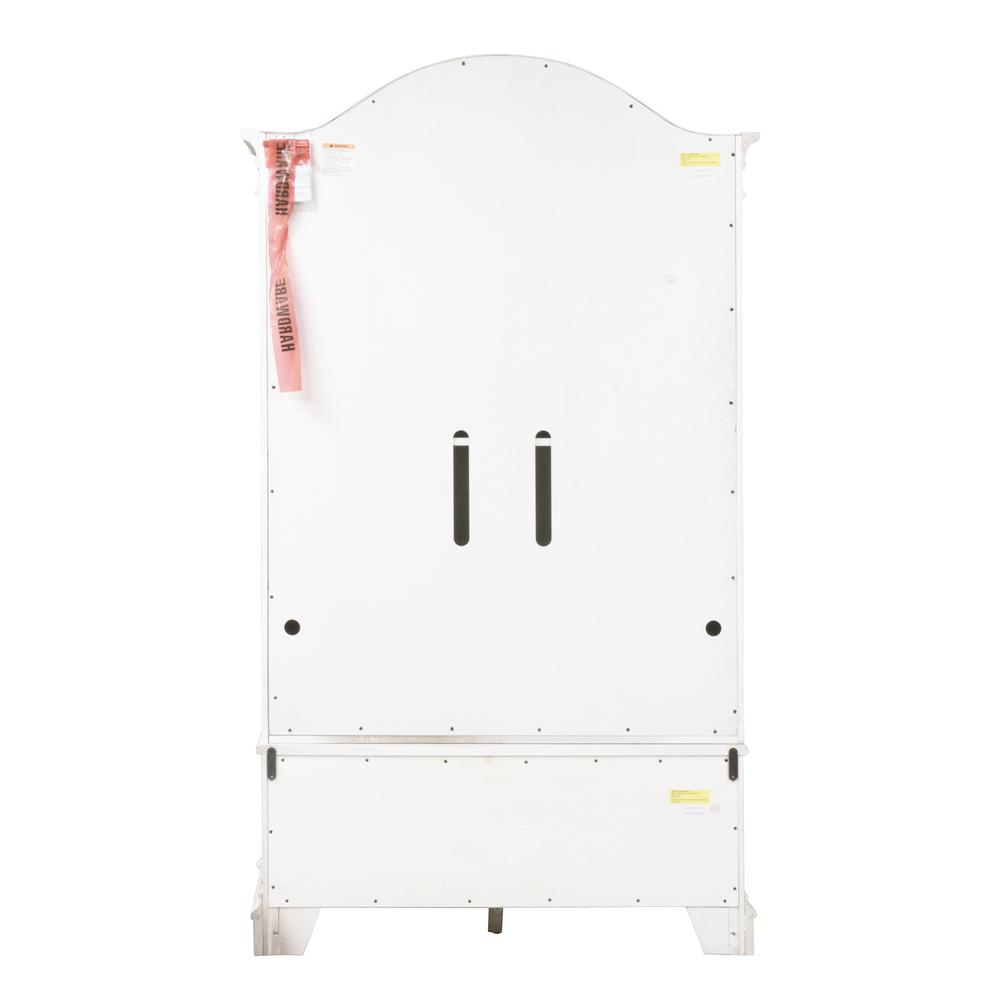 Magnolia Manor Armoire in Antique White. Picture 7