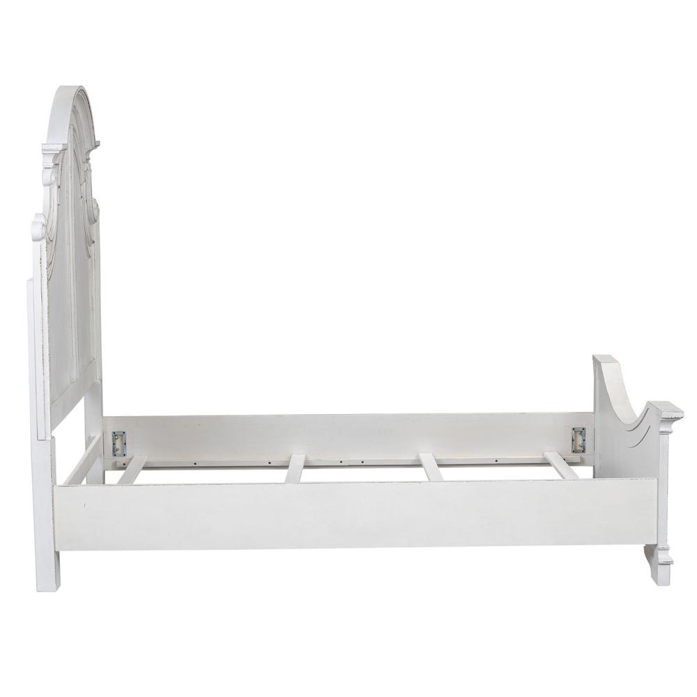 Magnolia Manor California King Panel Bed in Antique White. Picture 7