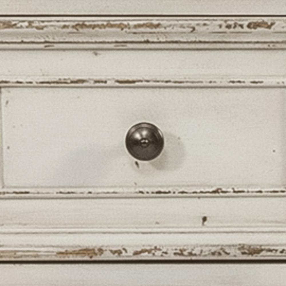 Magnolia Manor Dresser & Mirror in Antique White. Picture 10