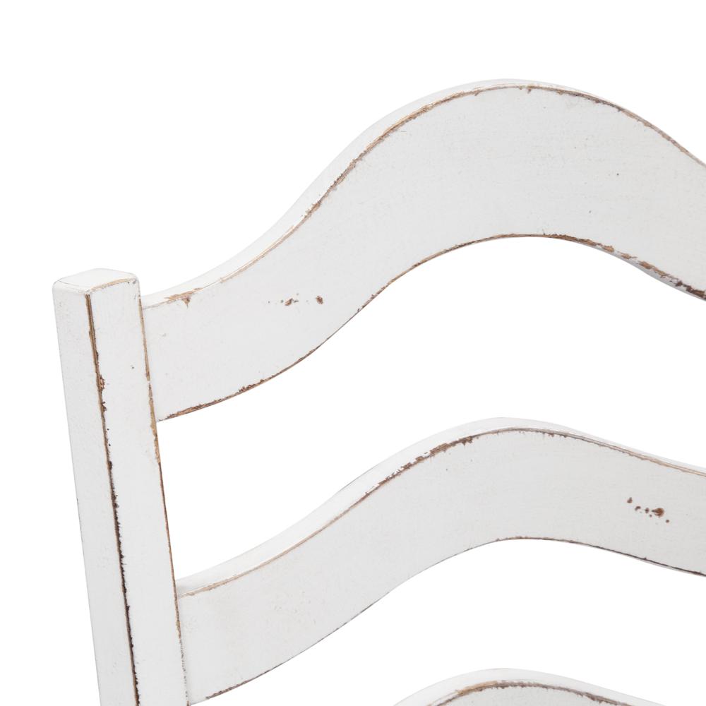 Magnolia Manor Ladder Back Side Chair (RTA)-Set of 2 in Antique White. Picture 5