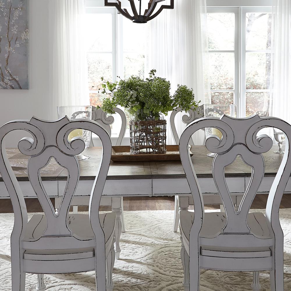 Magnolia Manor Splat Back Side Chair (RTA)-Set of 2 in Antique White. Picture 5