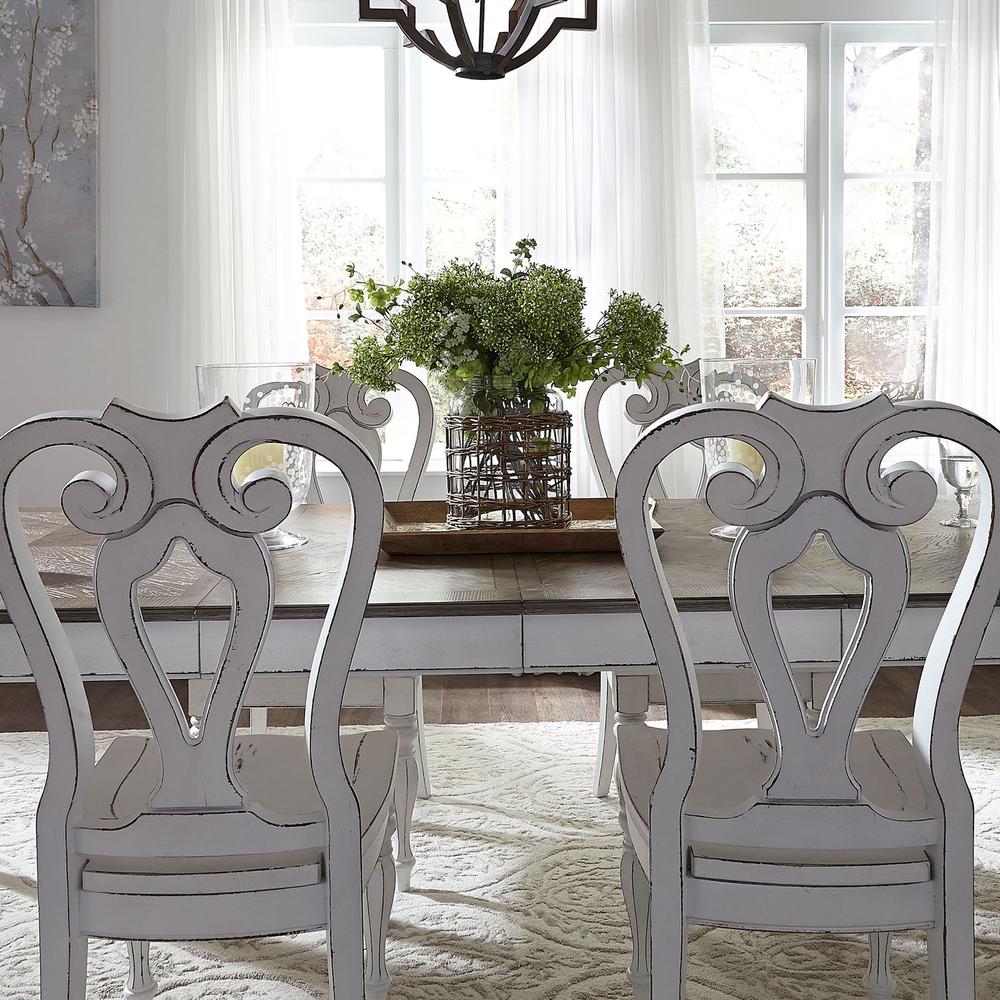 Magnolia Manor Splat Back Side Chair (RTA) in Antique White. Picture 10