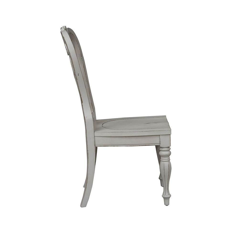 Magnolia Manor Splat Back Side Chair (RTA) in Antique White. Picture 3