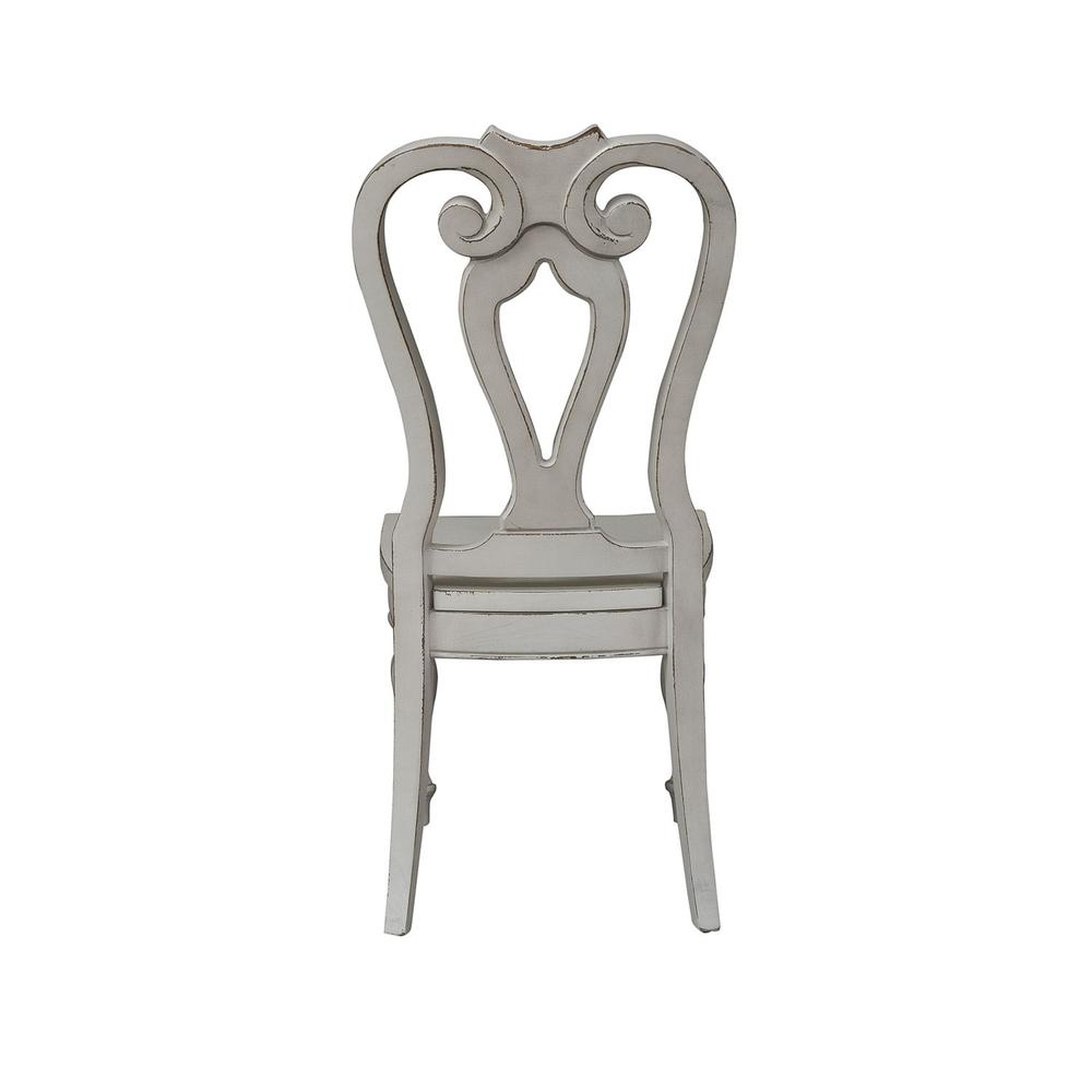 Magnolia Manor Splat Back Side Chair (RTA) in Antique White. Picture 4