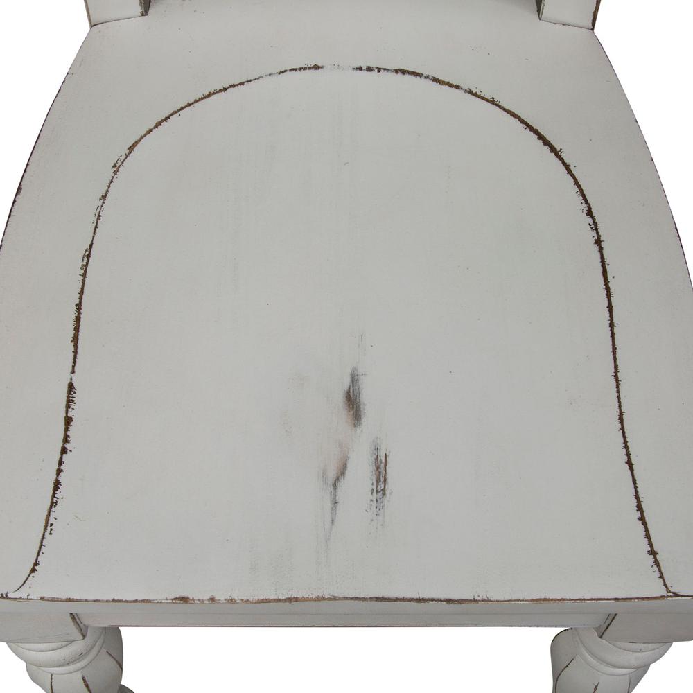 Magnolia Manor Splat Back Side Chair (RTA) in Antique White. Picture 6