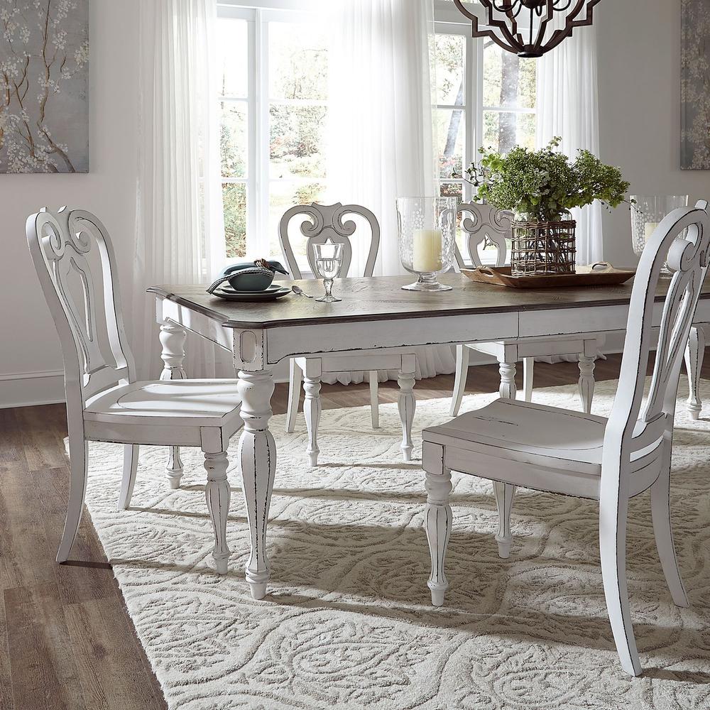 Magnolia Manor Splat Back Side Chair (RTA) in Antique White. Picture 9