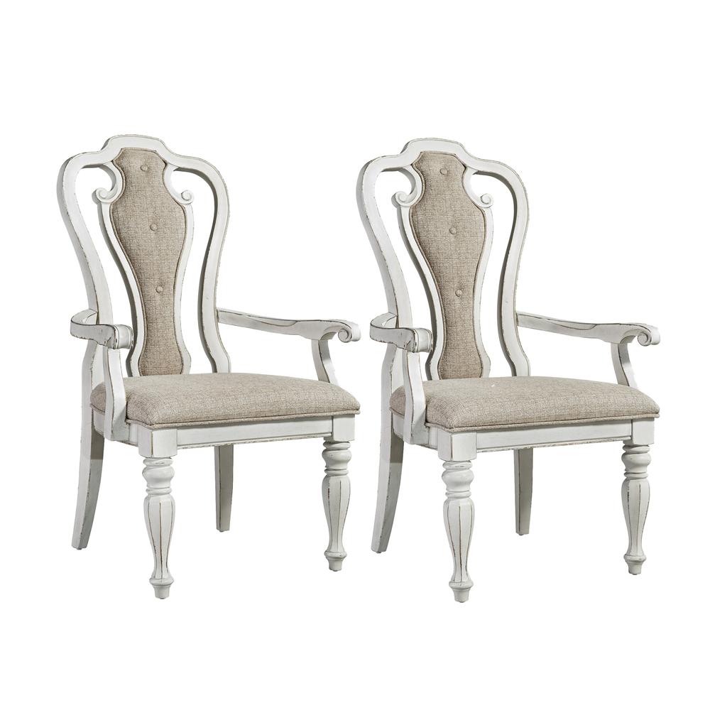 Splat Back Upholstered Arm Chair (RTA)-Set of 2. Picture 1