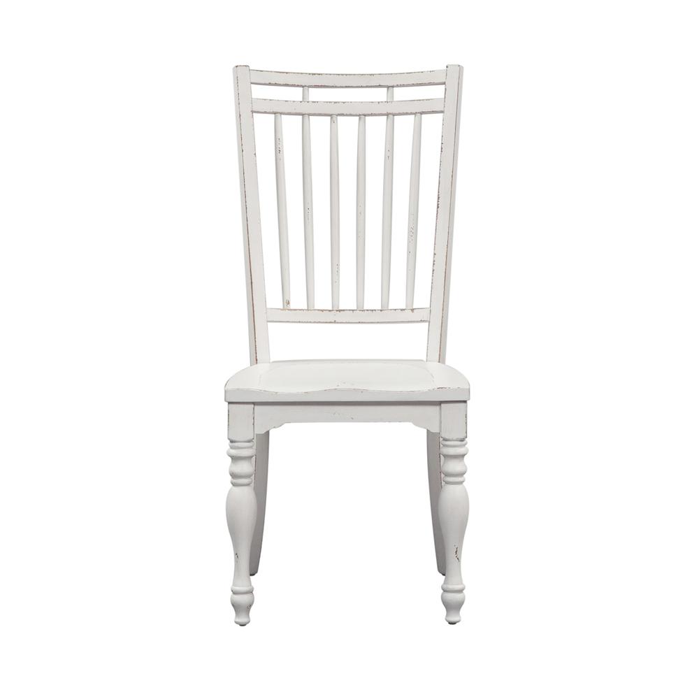 Magnolia Manor Spindle Back Side Chair (RTA)-Set of 2 in Antique White. Picture 4