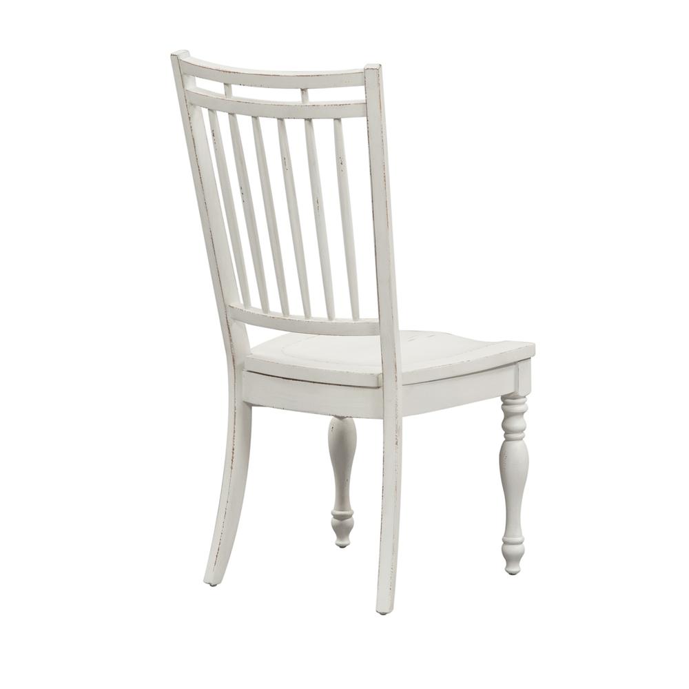 Magnolia Manor Spindle Back Side Chair (RTA)-Set of 2 in Antique White. Picture 8