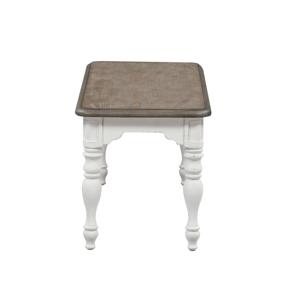 Magnolia Manor Dining Bench (RTA) in Antique White. Picture 3