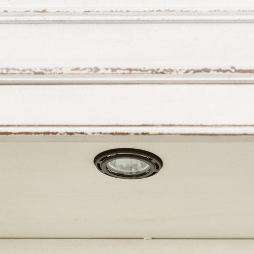 Magnolia Manor Entertainment Center with Piers in Antique White. Picture 2