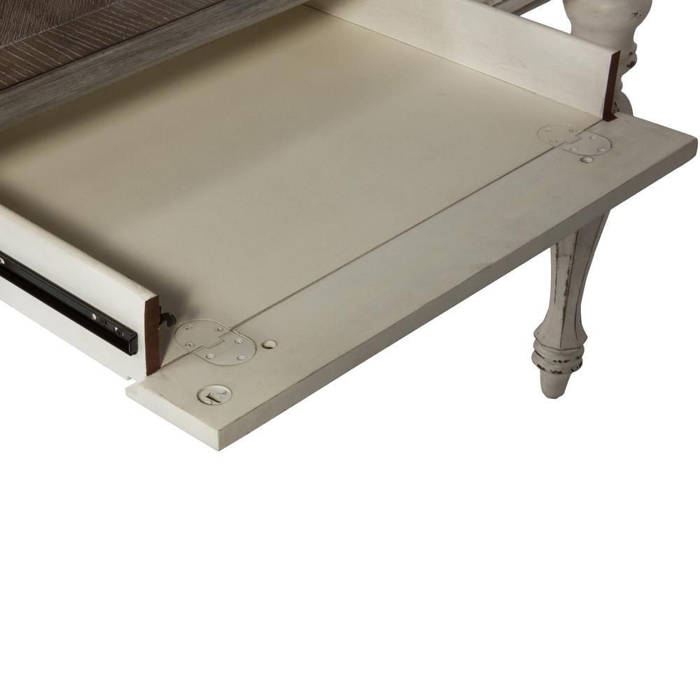 Magnolia Manor Writing Desk in Antique White. Picture 6