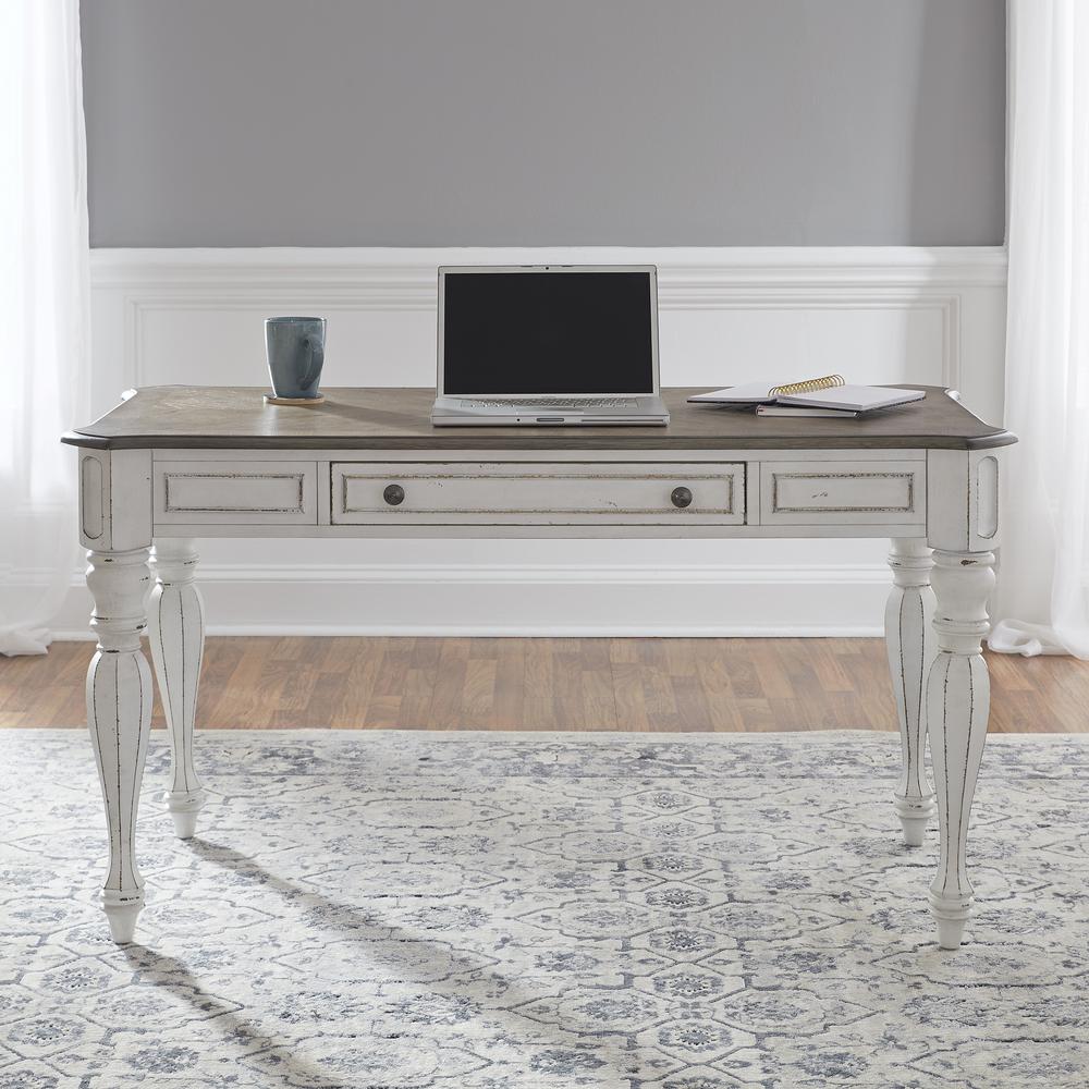 Magnolia Manor Lift Top Writing Desk in Antique White. Picture 3