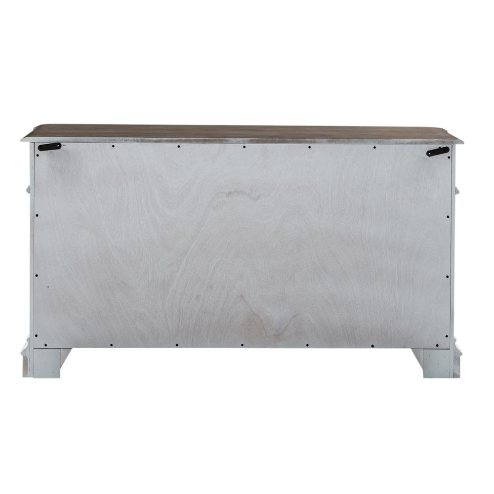 Magnolia Manor Credenza in Antique White. Picture 4
