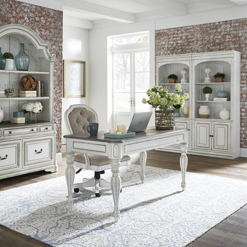Magnolia Manor Bunching Bookcase in Antique White. Picture 9