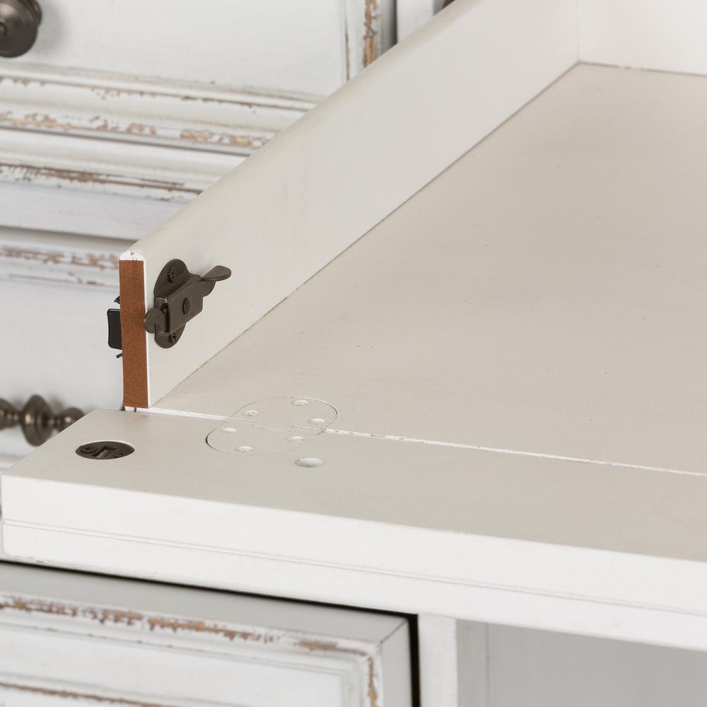 Magnolia Manor Credenza & Hutch in Antique White. Picture 8