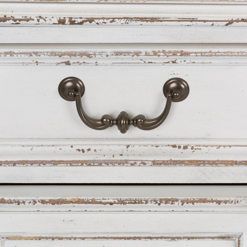 Magnolia Manor Credenza & Hutch in Antique White. Picture 11