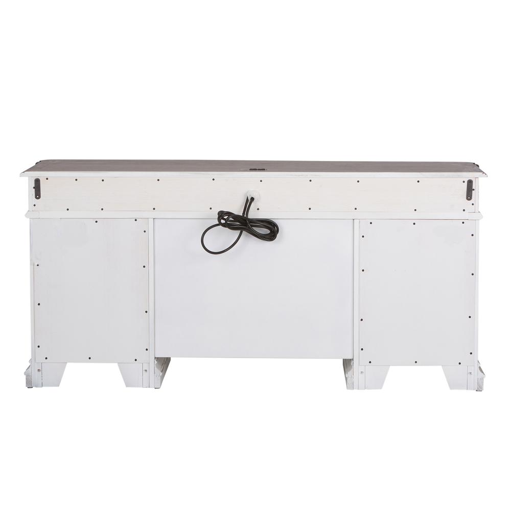 Magnolia Manor Credenza in Antique White. Picture 5