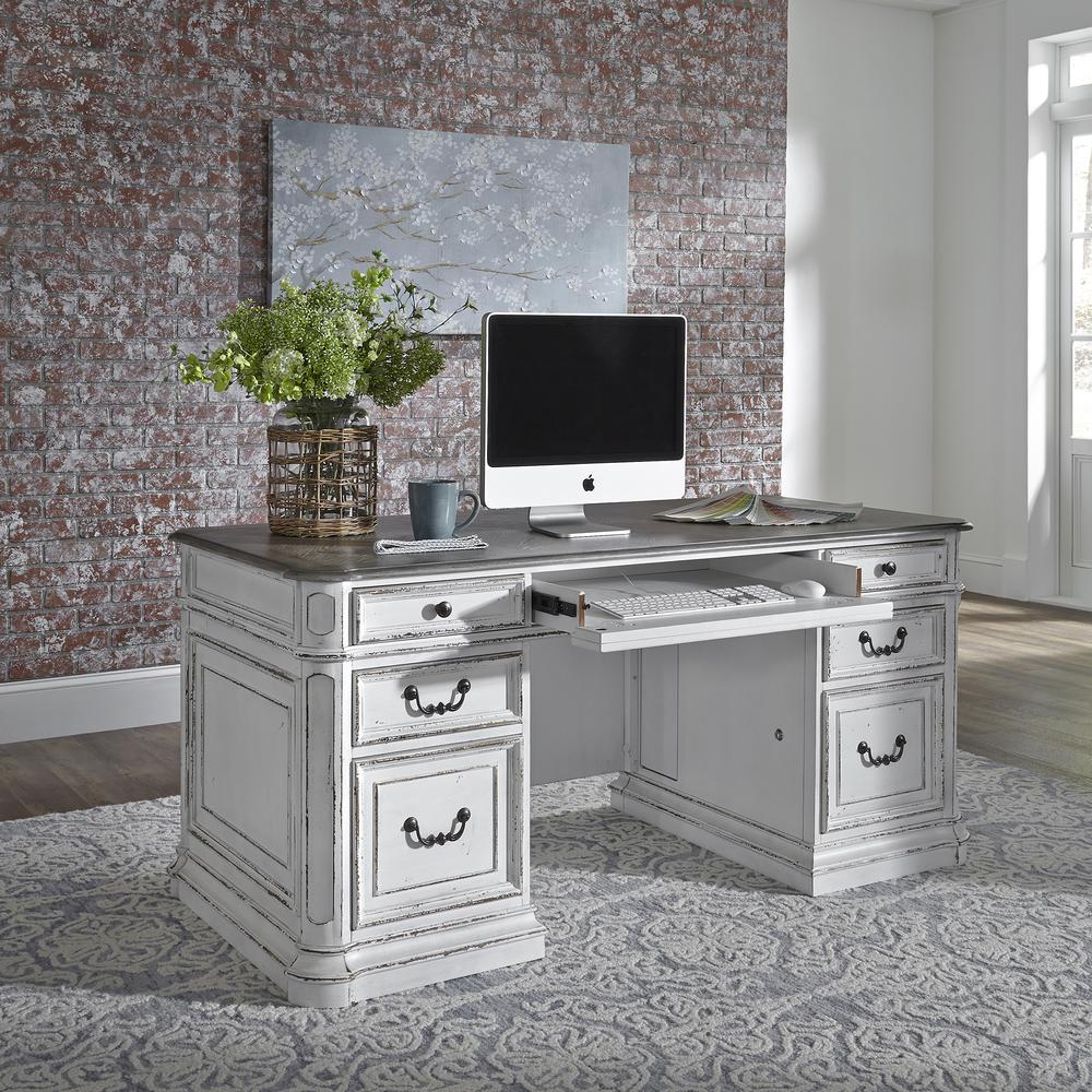 Magnolia Manor Desk in Antique White. Picture 7