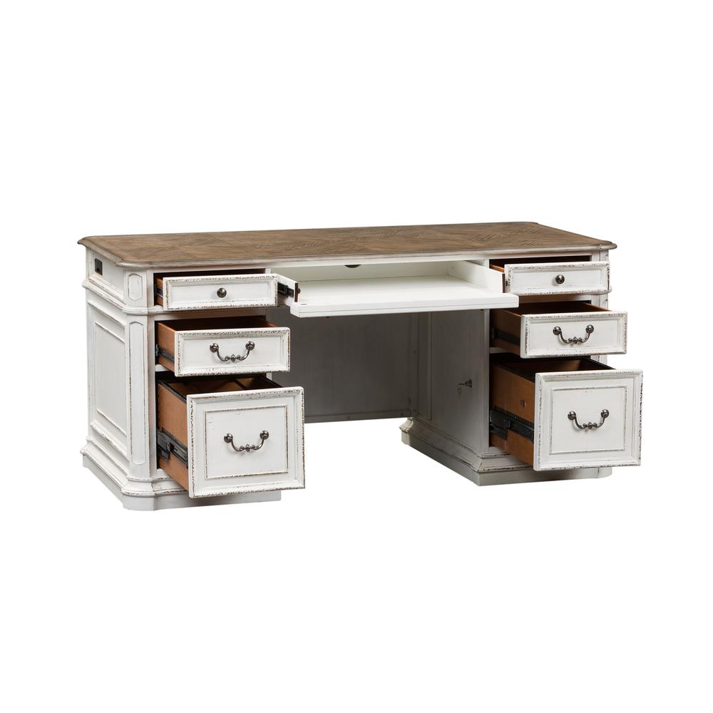 Magnolia Manor Desk in Antique White. Picture 3