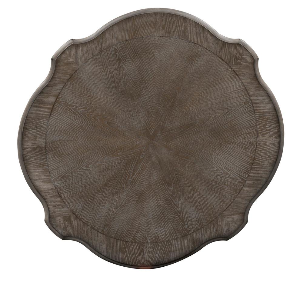 Magnolia Manor Round Cocktail Table in Antique White. Picture 4