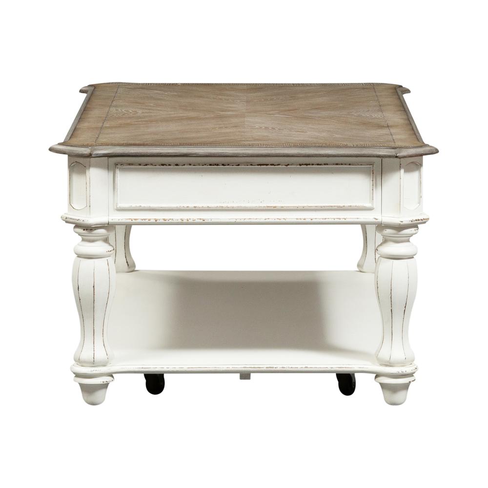 Magnolia Manor Lift Top Cocktail Table in Antique White. Picture 6