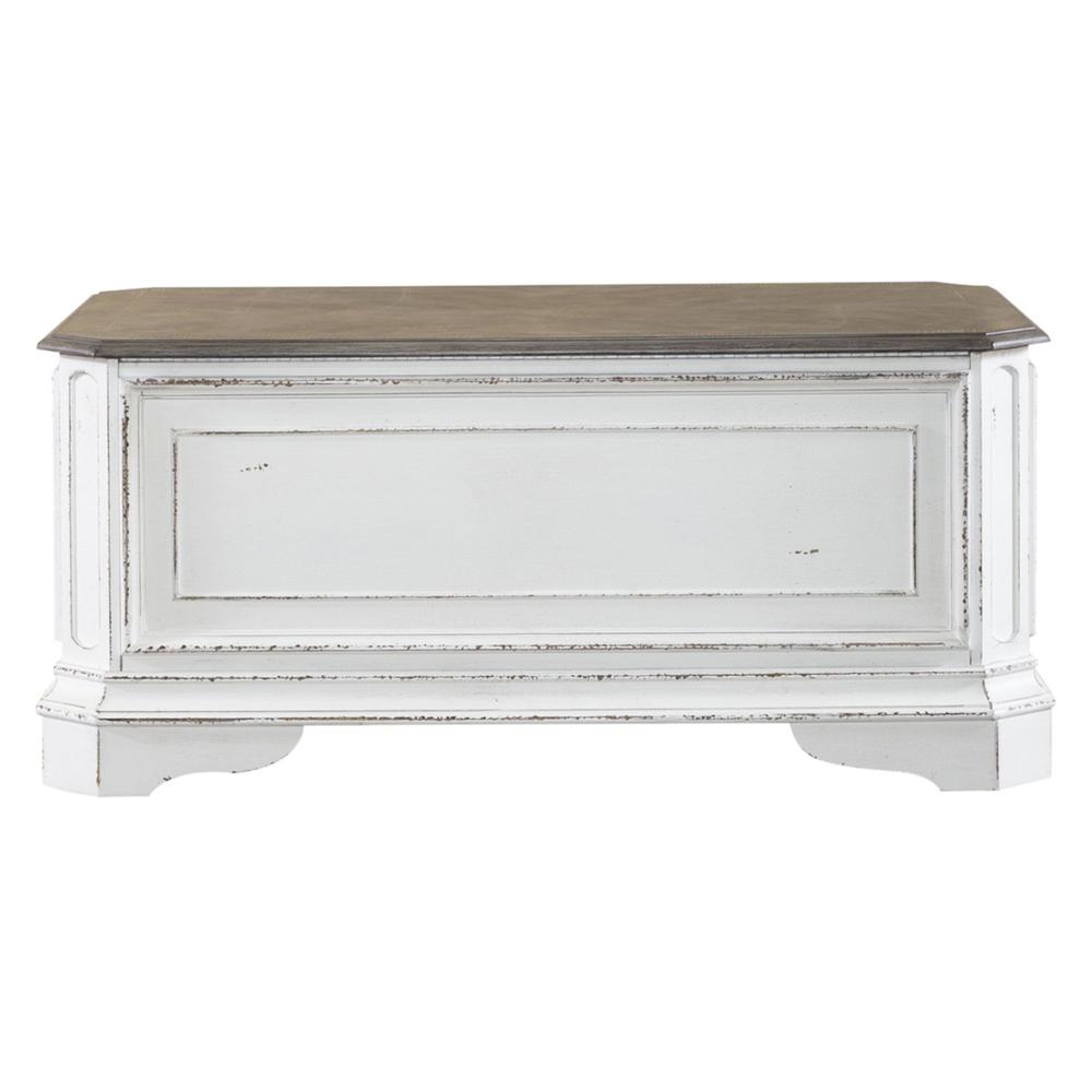 Magnolia Manor Storage Trunk in Antique White. Picture 4