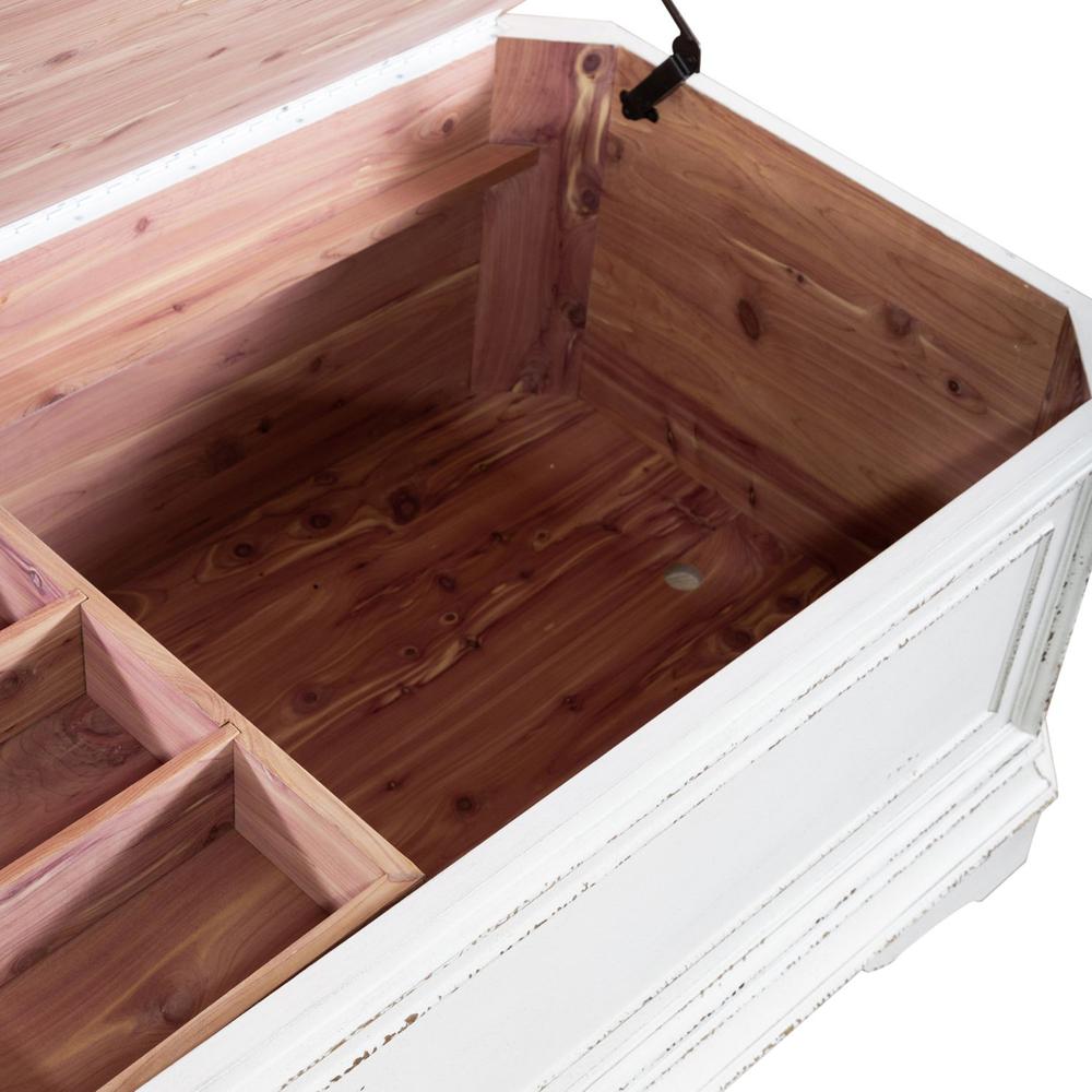 Magnolia Manor Storage Trunk in Antique White. Picture 6