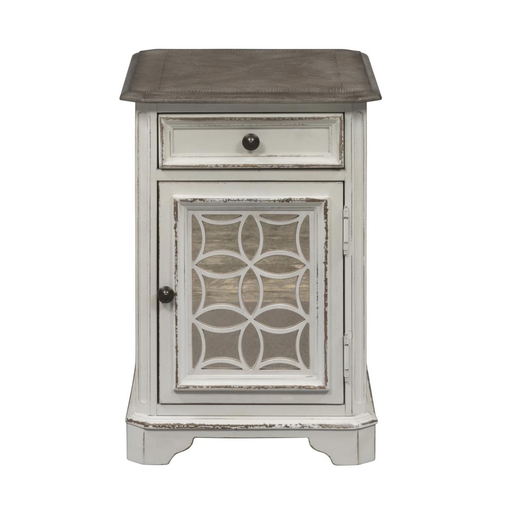 Magnolia Manor Chair Side Table in Antique White. Picture 3