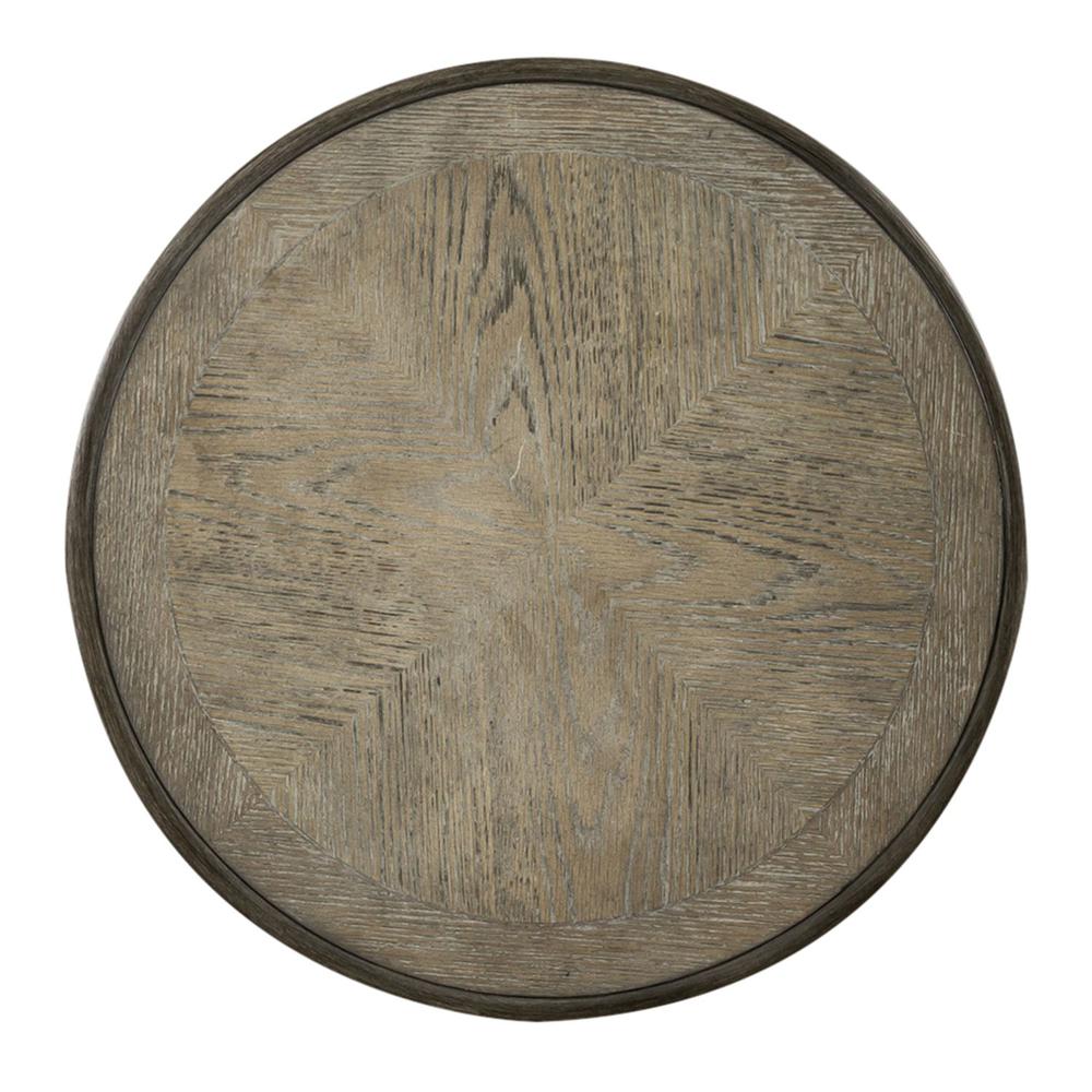 Magnolia Manor Round End Table in Antique White. Picture 3