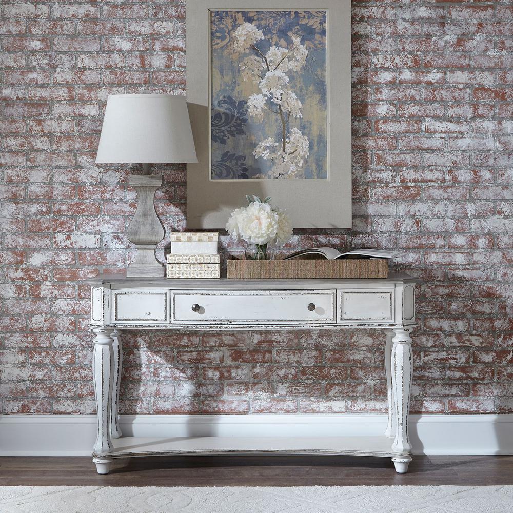 Magnolia Manor Sofa Table in Antique White. Picture 6