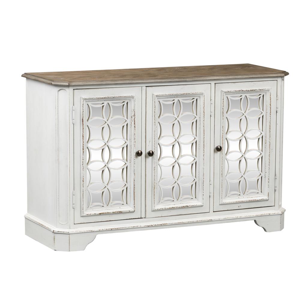 Magnolia Manor TV Console in Antique White. Picture 1