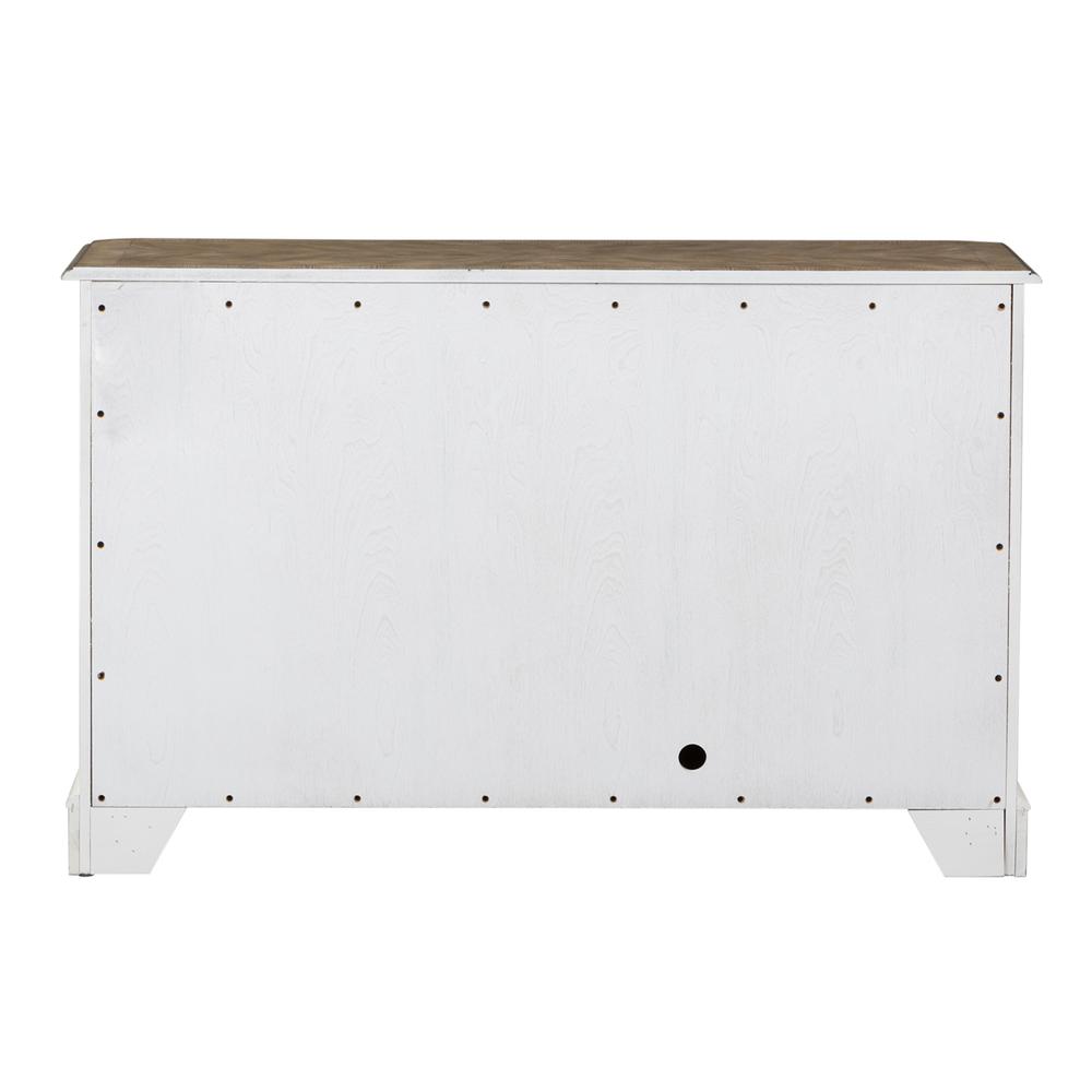 Magnolia Manor TV Console in Antique White. Picture 5