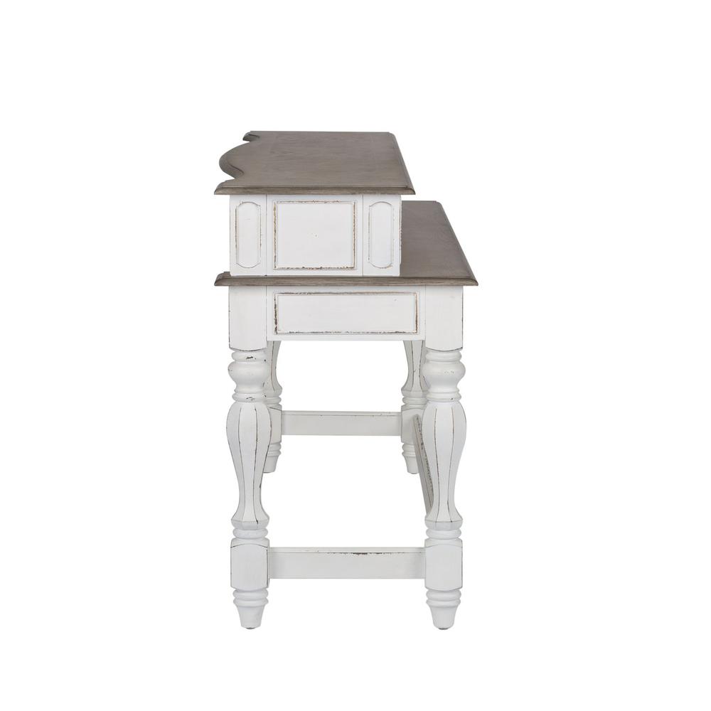 Magnolia Manor Console Bar Table in Antique White. Picture 4