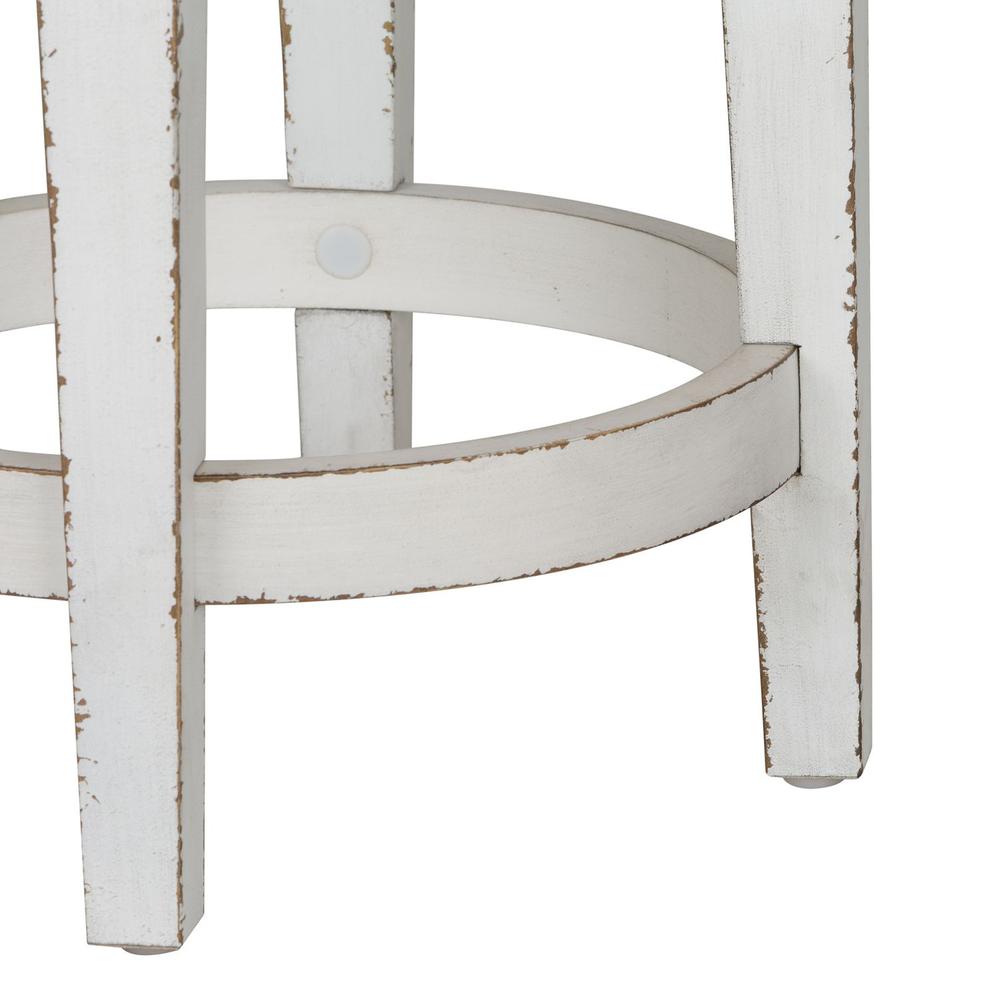 Magnolia Manor Console Swivel Stool in Antique White. Picture 4