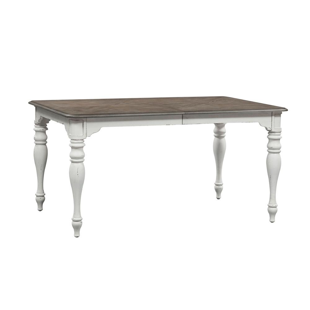 Magnolia Manor Leg Table in Antique White. Picture 1