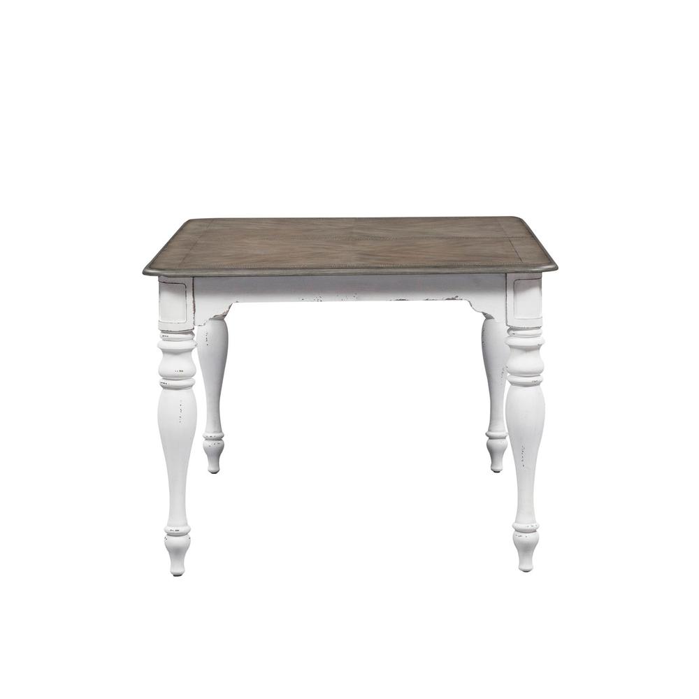 Magnolia Manor Leg Table in Antique White. Picture 3
