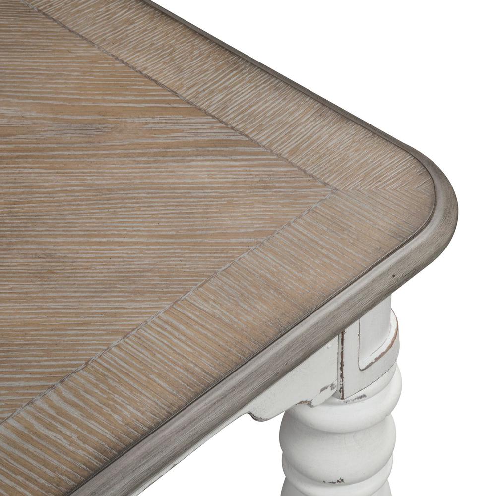 Magnolia Manor Leg Table in Antique White. Picture 5