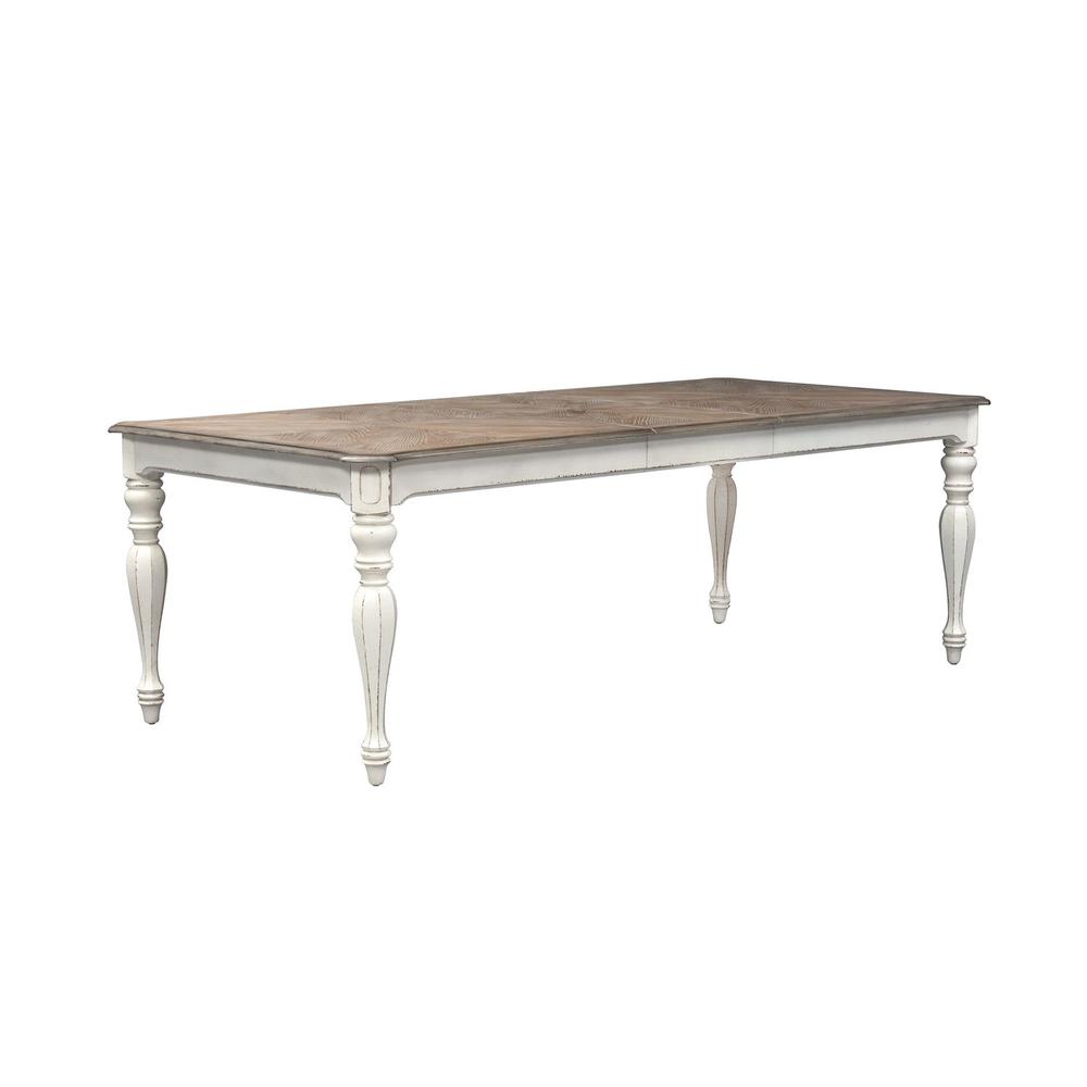 Magnolia Manor Rectangular Leg Table in Antique White. Picture 1