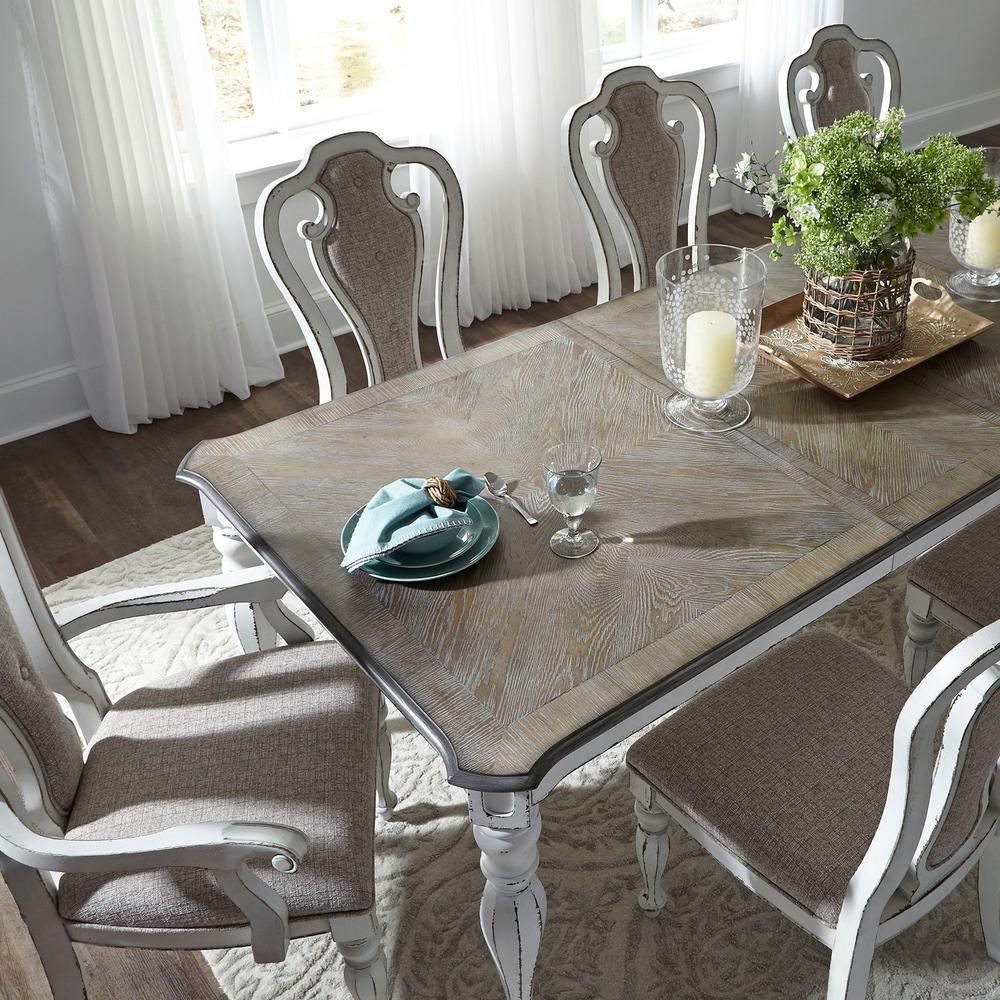 Magnolia Manor Rectangular Leg Table in Antique White. Picture 5